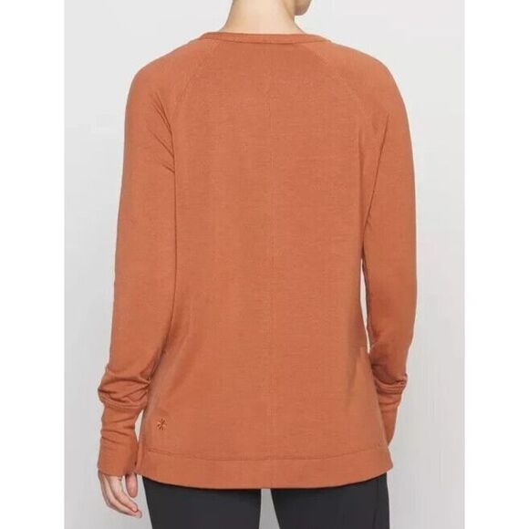 Athleta 659287-02 Women's Sz M Sequoia Brown Coaster Luxe Recover Sweatshirt - Picture 16 of 16